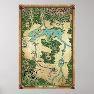 Póster Mapa oficial del PEL de Thana (leyenda del