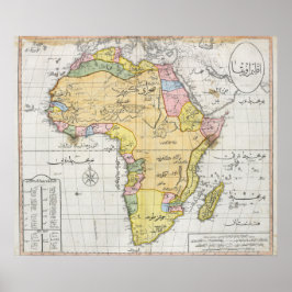 Póster Mapa otomano de África (1803)