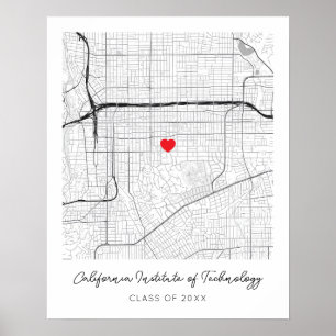 Póster Mapa personalizado del Instituto de Tecnología de