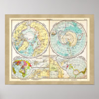 Mapa polar en alemán