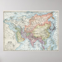 Mapa político de Asia (1916)