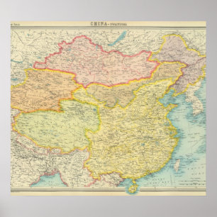 Póster Mapa político de China