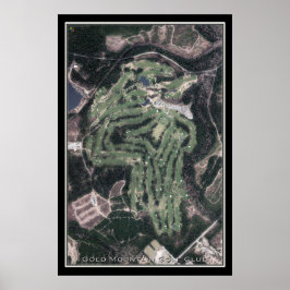 Póster Mapa satelital del Club de Golf Gold Mountain en W