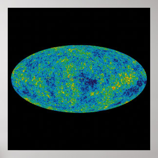 Póster Mapa universal de sonda de anisotropía de microond