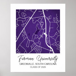 Póster Mapa universitario personalizado, mapa personaliza