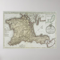 Mapa vintage de Crimea, Ucrania, región de Sebasto