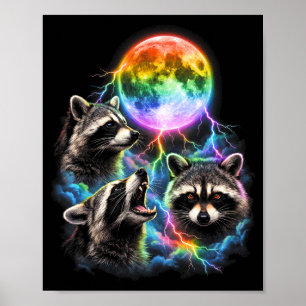 Póster Mapache Lgbt bisexual lesbiana gay pirata