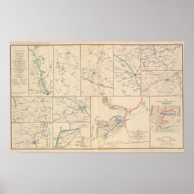 Póster Mapas de campaña de Savannah Goldsborough (Frente)