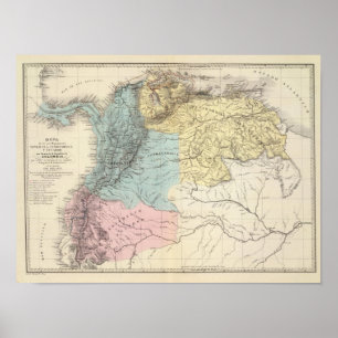 Póster Mapas militares históricos de Venezuela
