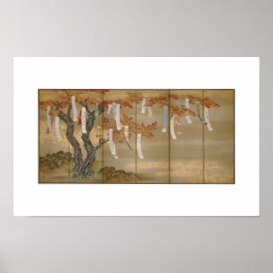 Póster "Maples otoñales con poemas resbalados" por Tosa M