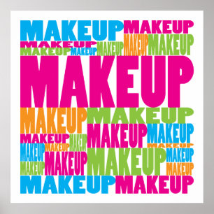 Póster Maquillaje colorido