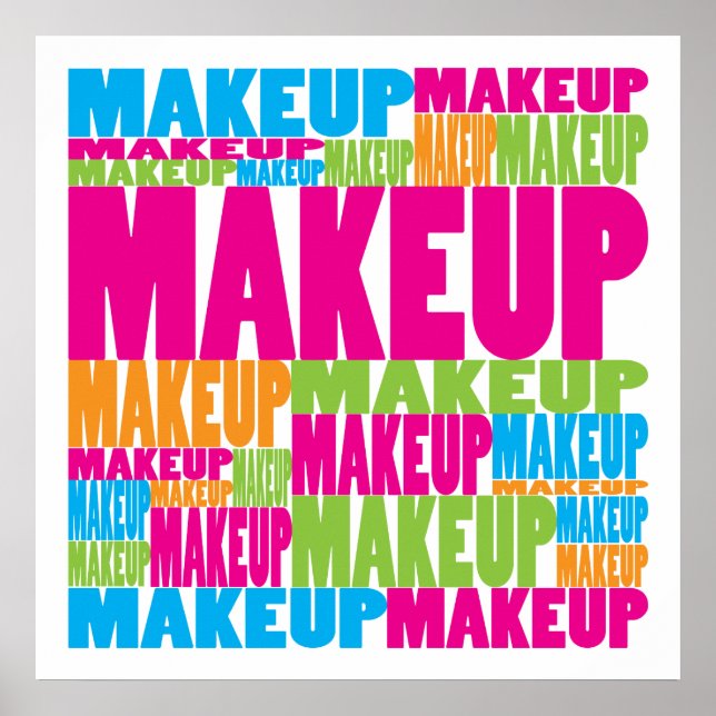 Póster Maquillaje colorido (Frente)
