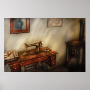 Póster Máquina de coser: coser en una habitación acogedor