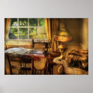 Póster Máquina de coser - máquina de coser nacional