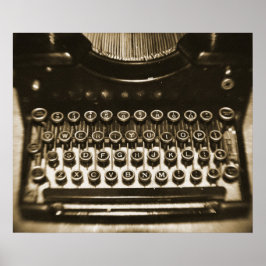 Póster Máquina de escribir