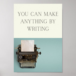 Póster máquina de escribir poster