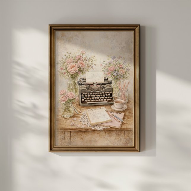 Póster Máquina de Escribir Vintage (Subido por el creador)