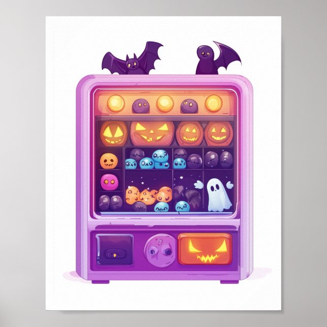 Póster Máquina de Garra de Dulces (Frente)