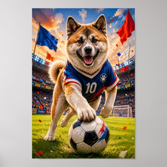 Póster Máquina de Gol Akita (Frente)