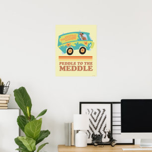Póster Máquina de misterio Scooby-Doo "Peddle to Meddle"