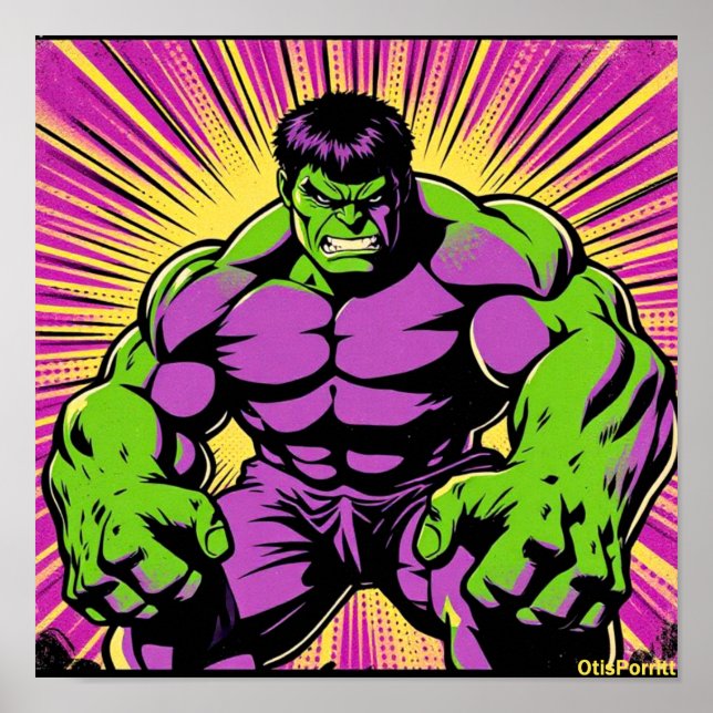 PÓSTER MÁQUINA DE PELEA VERDE MALVADA (Frente)