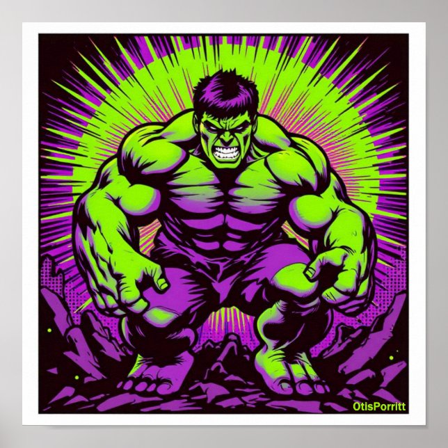 PÓSTER MÁQUINA DE PELEA VERDE MALVADA-2 (Frente)