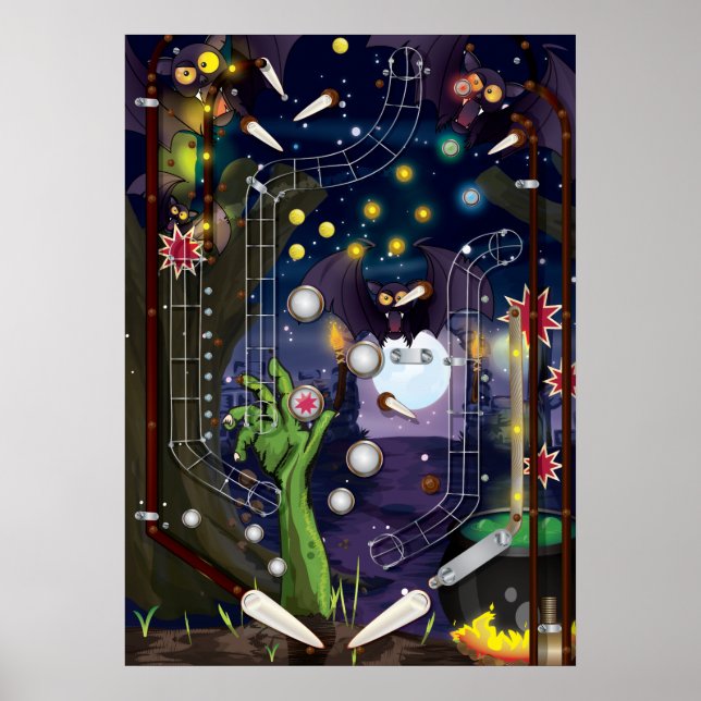 Póster Máquina de pinball (Frente)