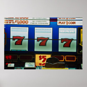 Póster Máquina de ranura en un casino
