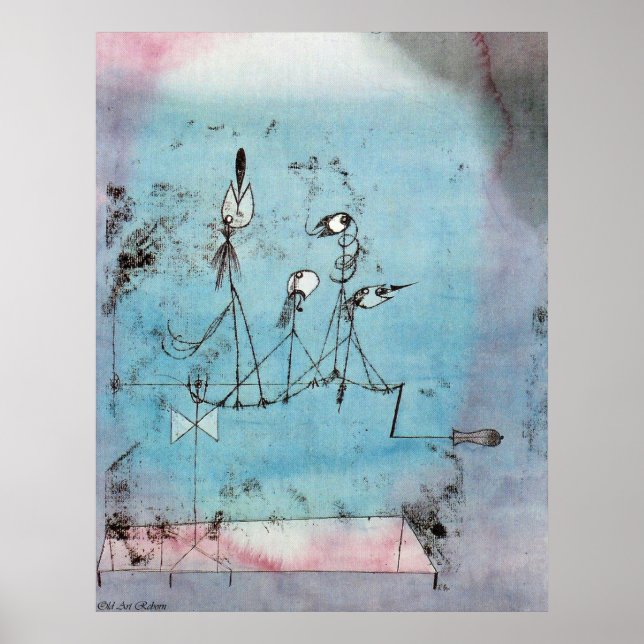 Póster Máquina de Twitter de Paul Klee (Frente)