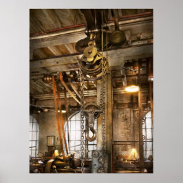 Póster Máquina - En la era de la industria
