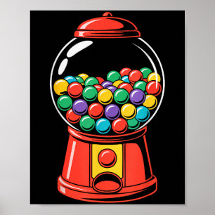 Póster Máquina Gumball Shirt Hombres Adultos Mujeres Niño