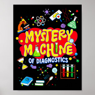 Póster Máquina Misteriosa De Diagnóstico Para Hombres Muj
