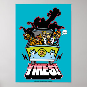 Póster Máquina misteriosa "Yikes!" Diseño