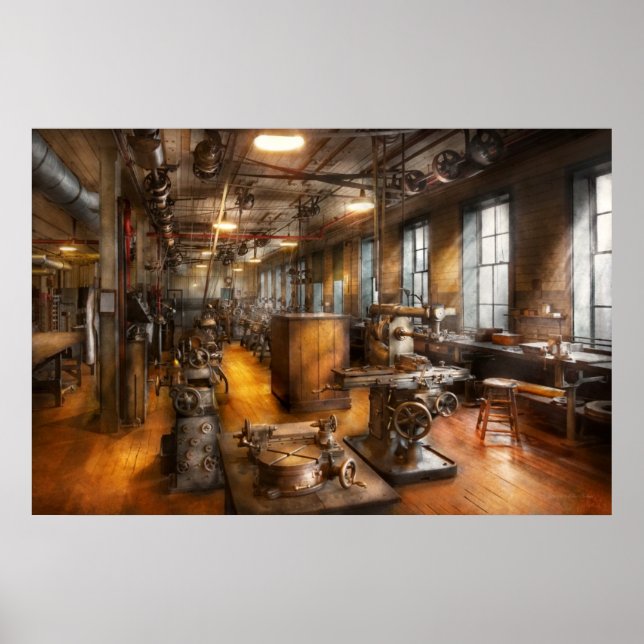 Póster Máquina - Sociedad Industrial (Frente)