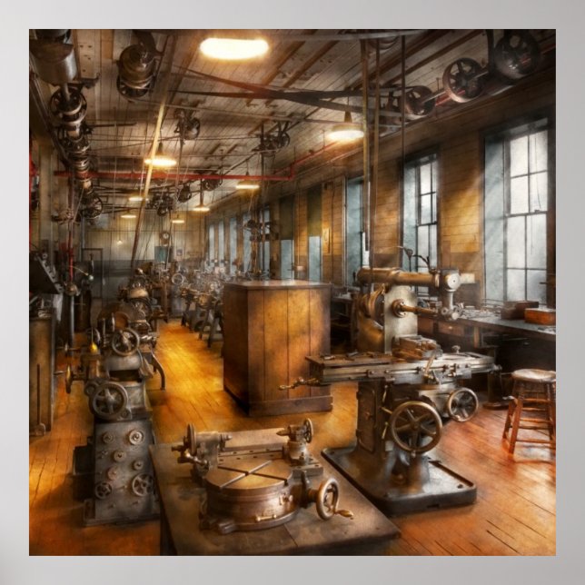 Póster Máquina - Sociedad Industrial (Frente)