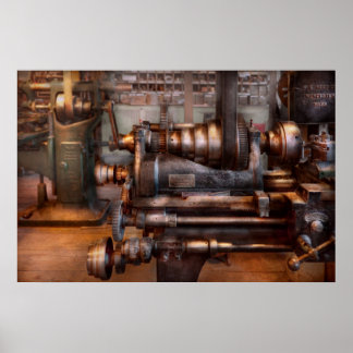 Póster Máquina - Steampunk - 5 velocidades Semi Automátic
