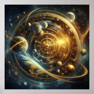 Póster Máquina Steampunk/Time, Time/Space/Continuum 6003X