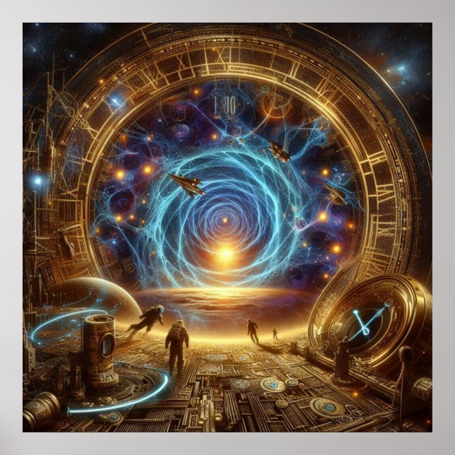 Póster Máquina Steampunk/Time, Time/Space/Continuum 6004X (Frente)