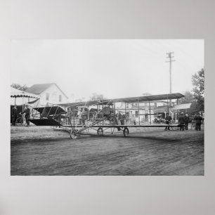 Póster Máquina voladora Curtiss-Herring, principios del s