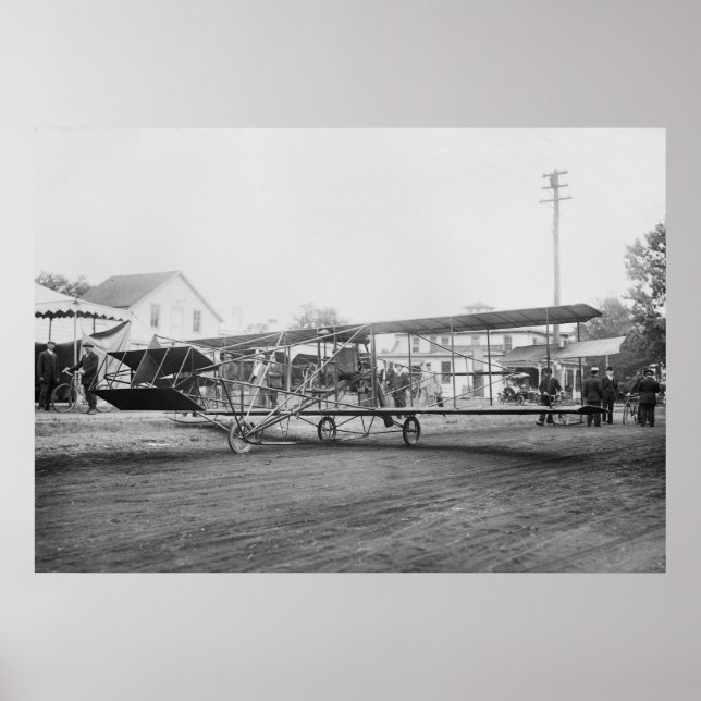 Póster Máquina voladora Curtiss-Herring, principios del s (Frente)