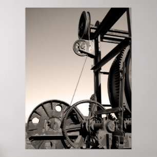 Póster Maquinaria de cosecha