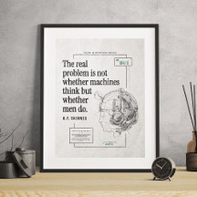 Máquinas con problemas reales Hombres piensan en c