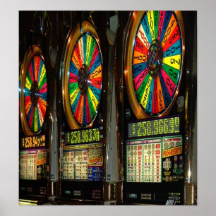 Póster Máquinas tragaperras de Las Vegas
