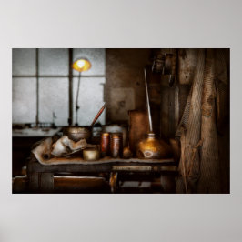 Póster Maquinista - Herramienta - Tiene Aceite