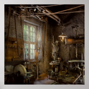 Póster Maquinista - Revolución industrial