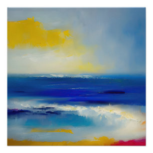 Póster Mar abstracto 04