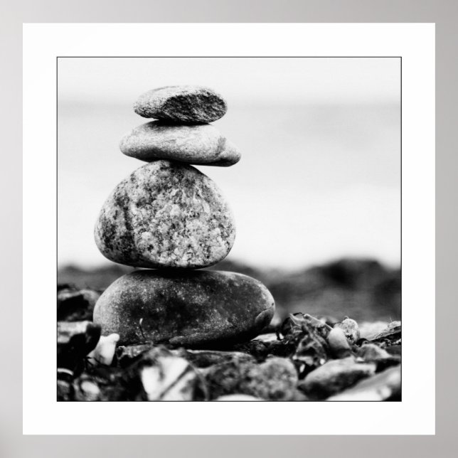 Póster Mar Báltica piedra (Frente)