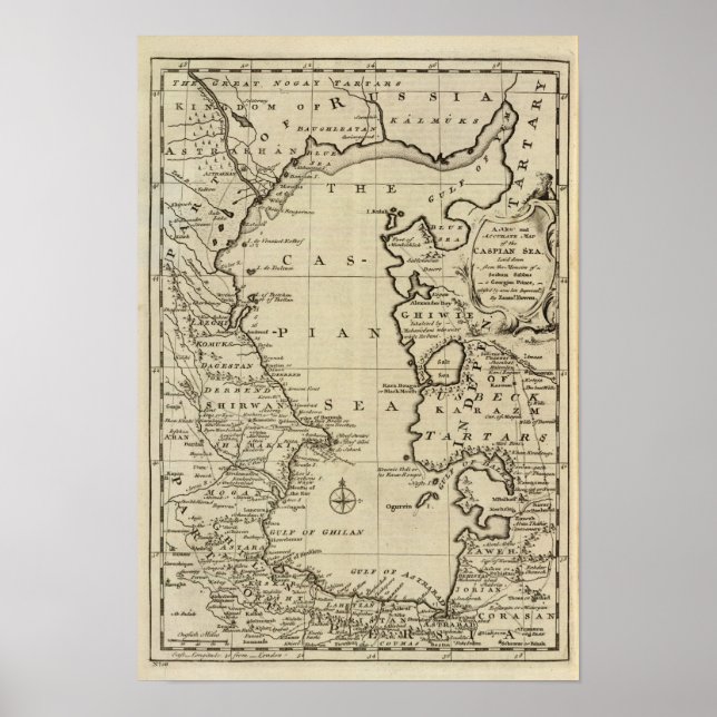 Póster Mar Caspio (Frente)