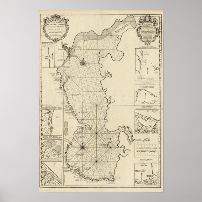 Póster Mar Caspio y Asia 2 (Frente)