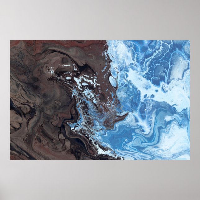 Póster Mar colorido (Frente)